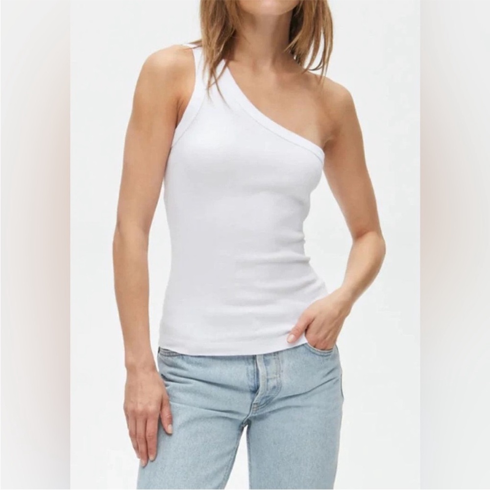 Michael Stars OS Kelly One-Shoulder tank top